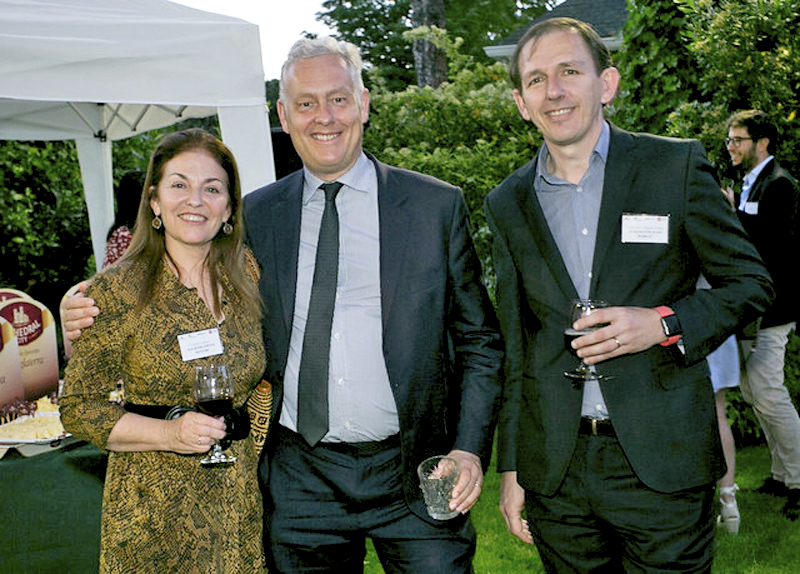 Concha Carrasco, Simon Manley, British Ambassador and Guillermo Nagore Ferrer.