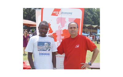 Accountant Chawezi Phiri and Luis Fernandez, Branch Manager of AGS Malawi
